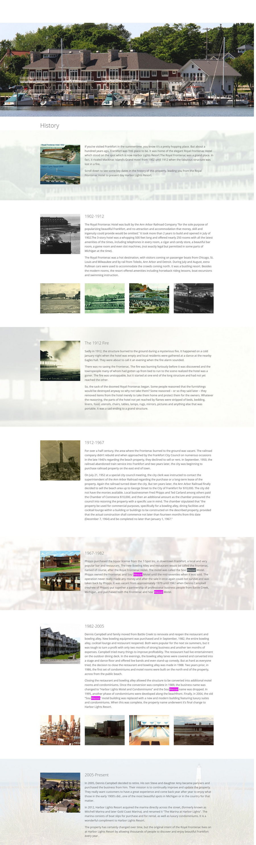 Sou-Wester Motel (SouWester Motel) - Harbor Lights Resort History (newer photo)